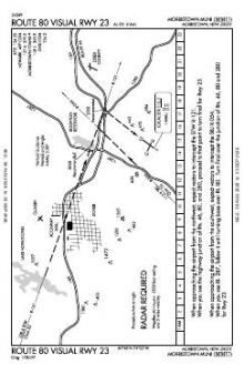 ROUTE 80 VISUAL RWY 23 chart preview