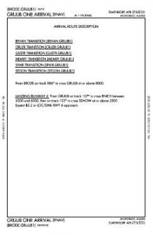 GRUUB ONE (RNAV), CONT.1 chart preview