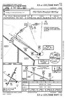 ILS OR LOC/DME RWY 10 chart preview