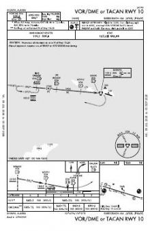 VOR/DME OR TACAN RWY 10 chart preview