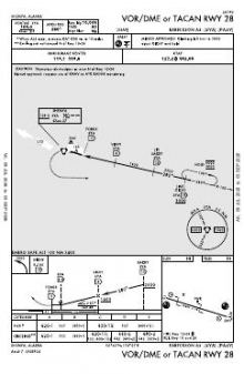 VOR/DME OR TACAN RWY 28 chart preview