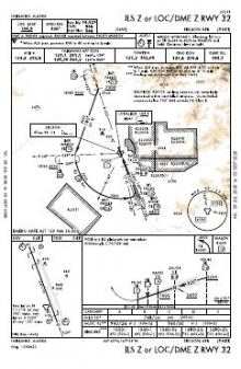 ILS Z OR LOC/DME Z RWY 32 chart preview