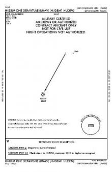 HUDEM ONE (RNAV) chart preview
