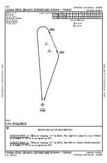 ESSAA ONE (RNAV) chart preview