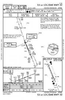 ILS OR LOC/DME RWY 32 chart preview