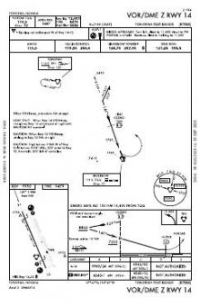 VOR/DME Z RWY 14 chart preview