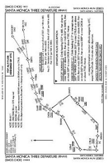 SANTA MONICA THREE (RNAV) chart preview