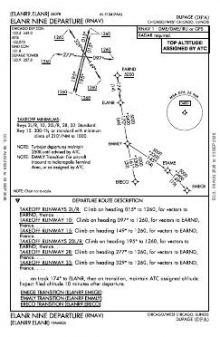ELANR NINE (RNAV) chart preview