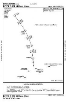 RCTOR THREE (RNAV) chart preview