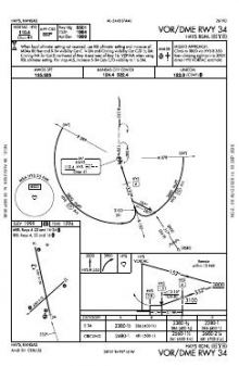VOR/DME RWY 34 chart preview