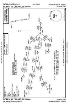 BORRN SIX (RNAV) chart preview