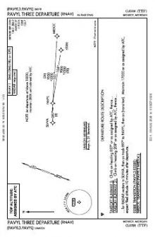PAVYL THREE (RNAV) chart preview