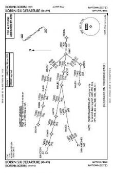 BORRN SIX (RNAV) chart preview