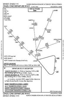 ONIZU ONE (RNAV) chart preview