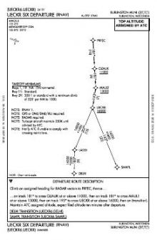UECKR SIX (RNAV) chart preview
