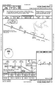 VOR/DME RWY 09 chart preview