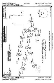 BORRN SIX (RNAV) chart preview