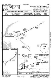 VOR OR TACAN RWY 24 chart preview
