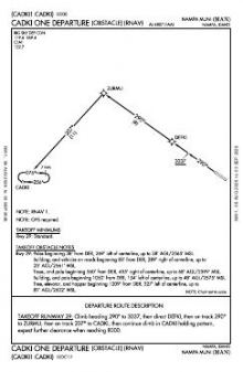 CADKI ONE (OBSTACLE) (RNAV) chart preview