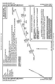 LALUZ SIX (RNAV) chart preview