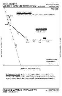 MELLR ONE (OBSTACLE) (RNAV) chart preview