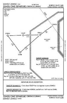 ZUNGU ONE (OBSTACLE) (RNAV) chart preview
