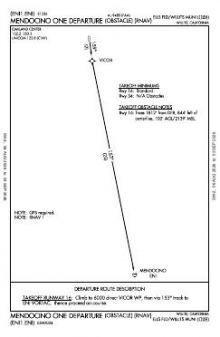 MENDOCINO ONE (OBSTACLE) (RNAV) chart preview