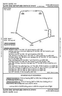 SLATR ONE (OBSTACLE) (RNAV) chart preview