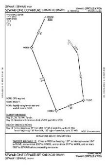 SEWAR ONE (OBSTACLE) (RNAV) chart preview
