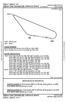 ZEBUV ONE (OBSTACLE) (RNAV) chart preview