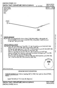 DIXON TWO (OBSTACLE) (RNAV) chart preview