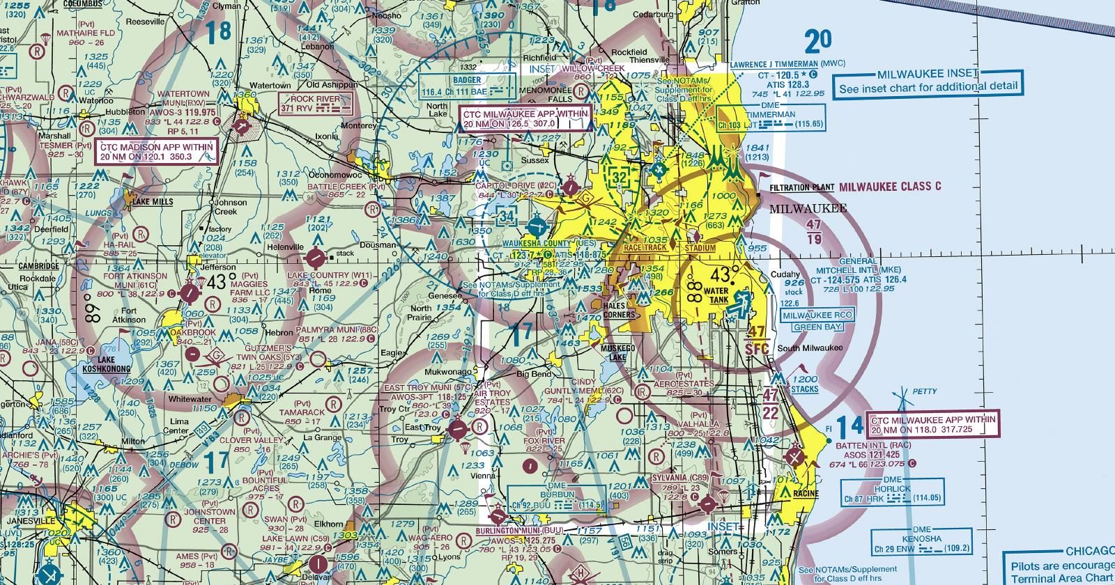 Chicago Sectional Chart — Free FAA Download, GeoTIFF & PDF | Fly Away ...