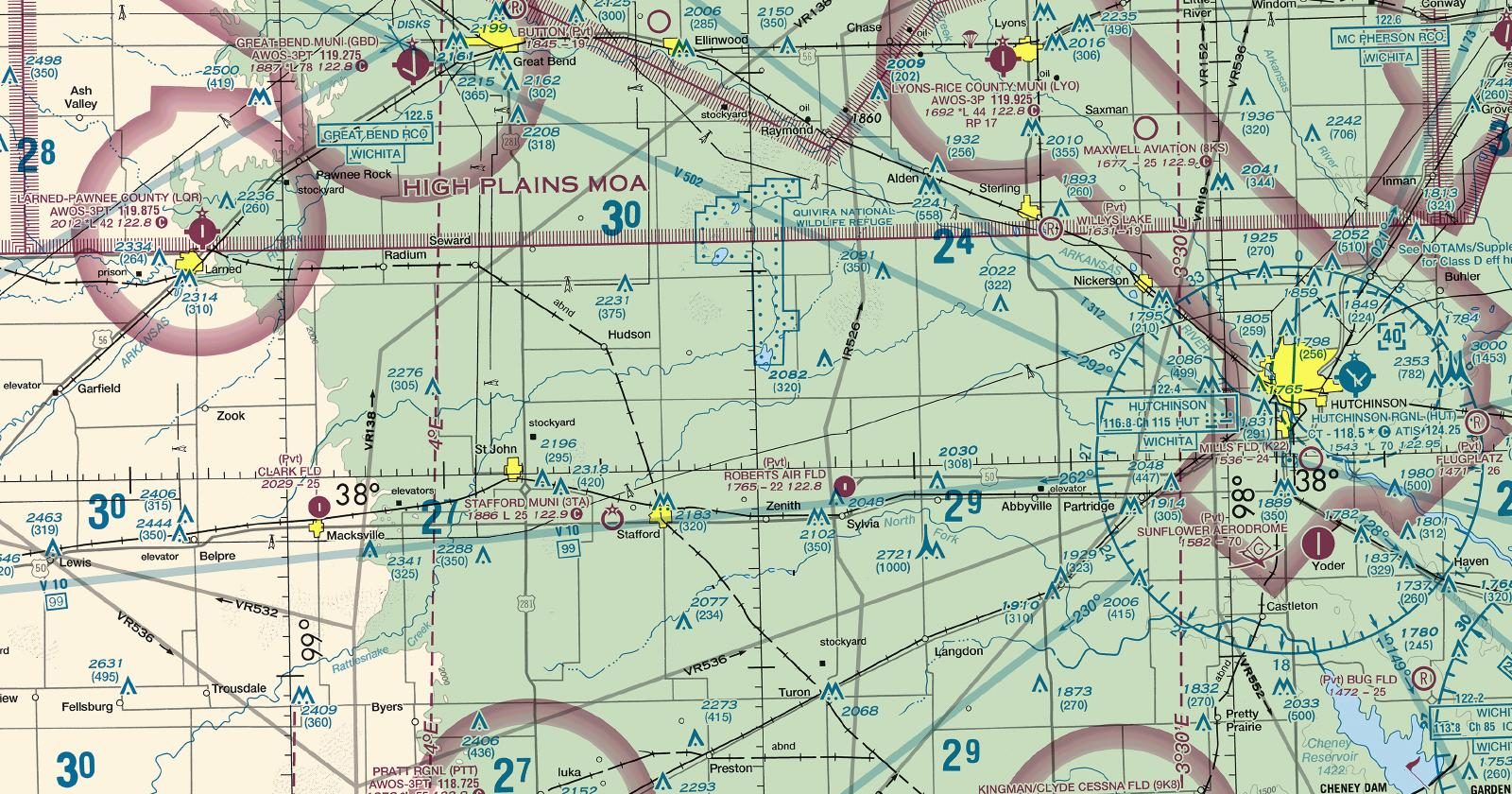 Wichita Sectional Chart — Free FAA Download, GeoTIFF & PDF | Fly Away ...