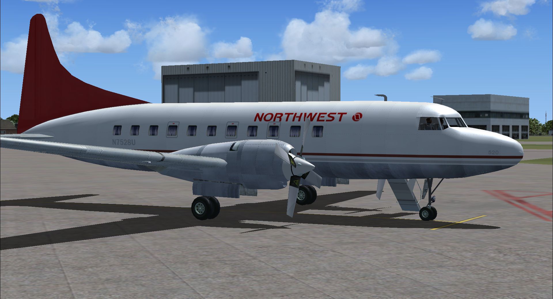 northwest convair 580 for fsx