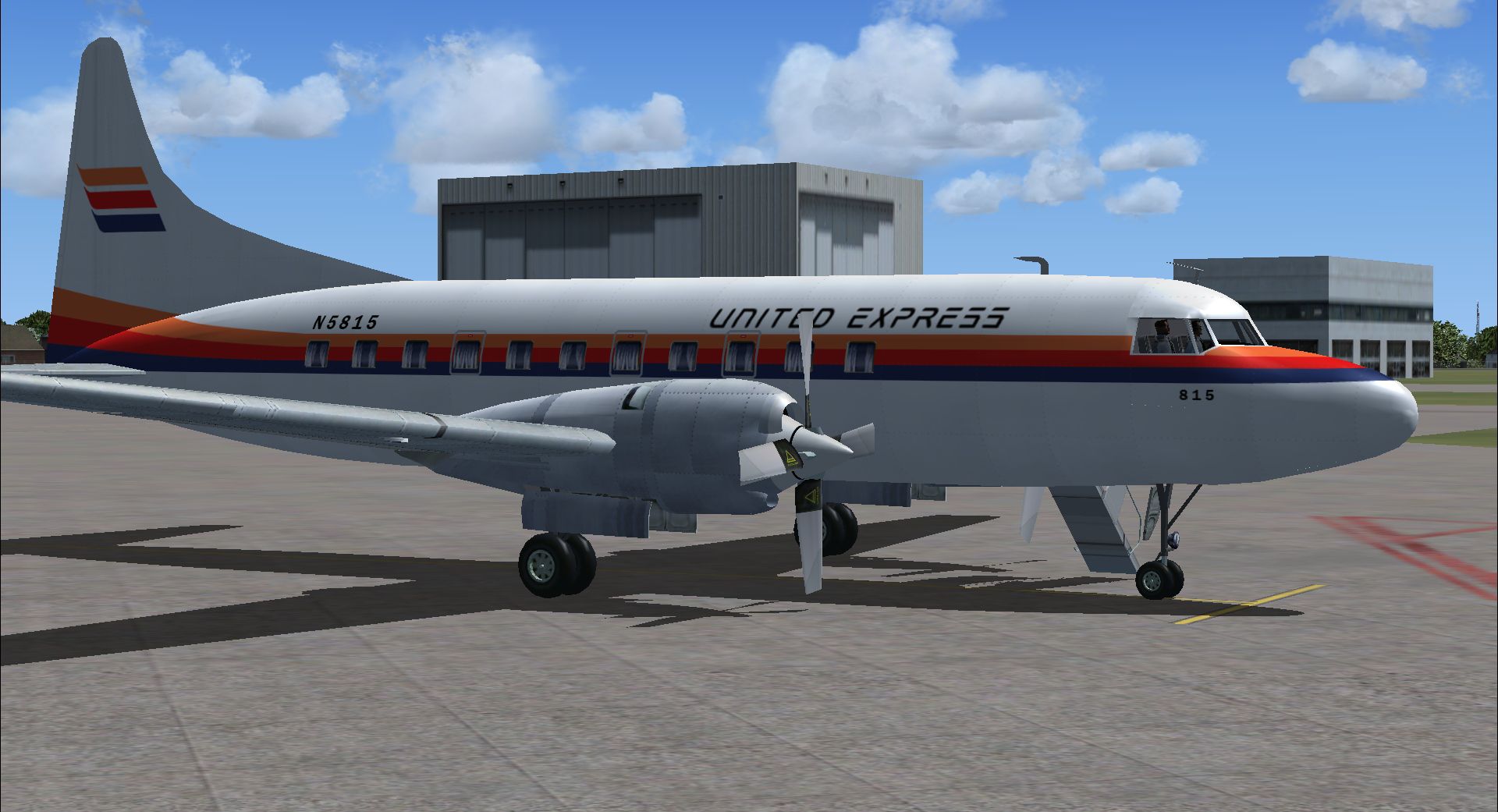 united express convair 580 for fsx