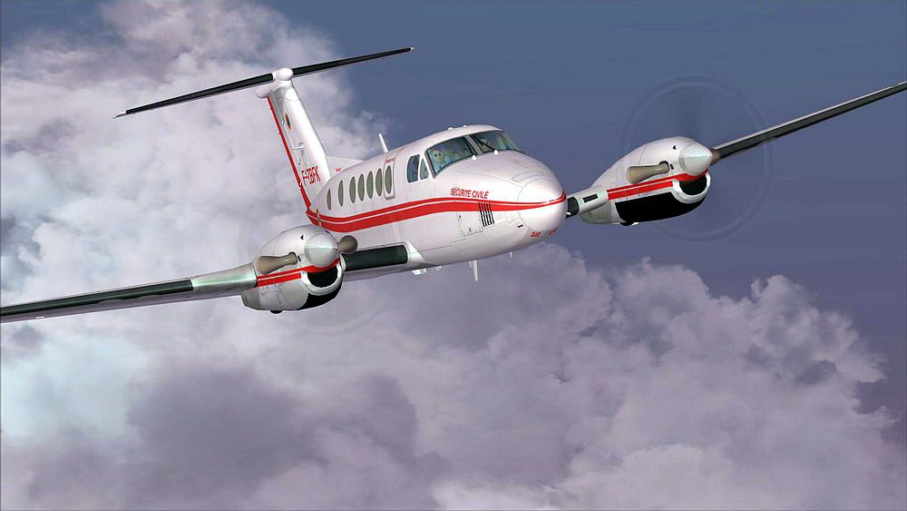 Securite Civile Beechcraft King Air 200 For Fsx