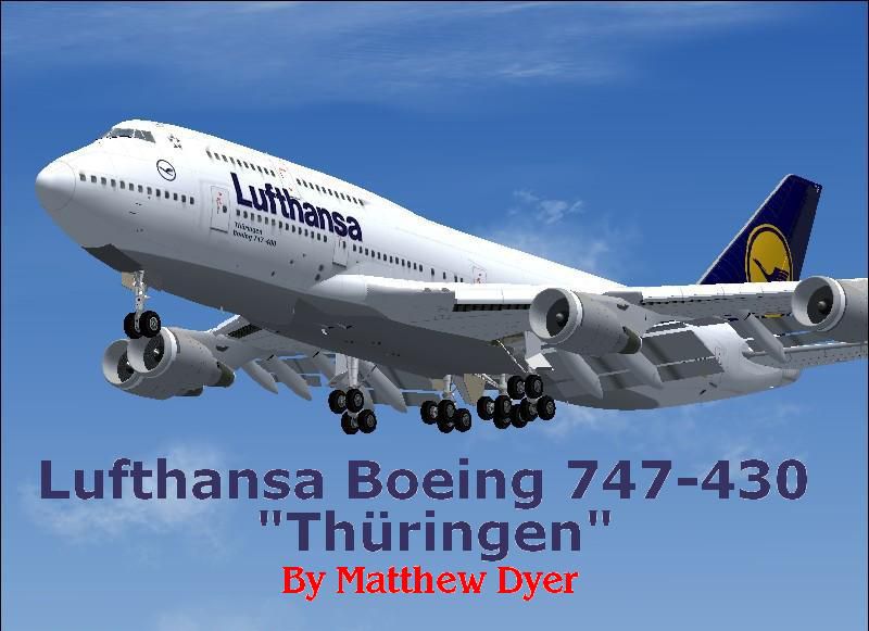 Lufthansa Boeing 747-400 D-ABTF for FS2004