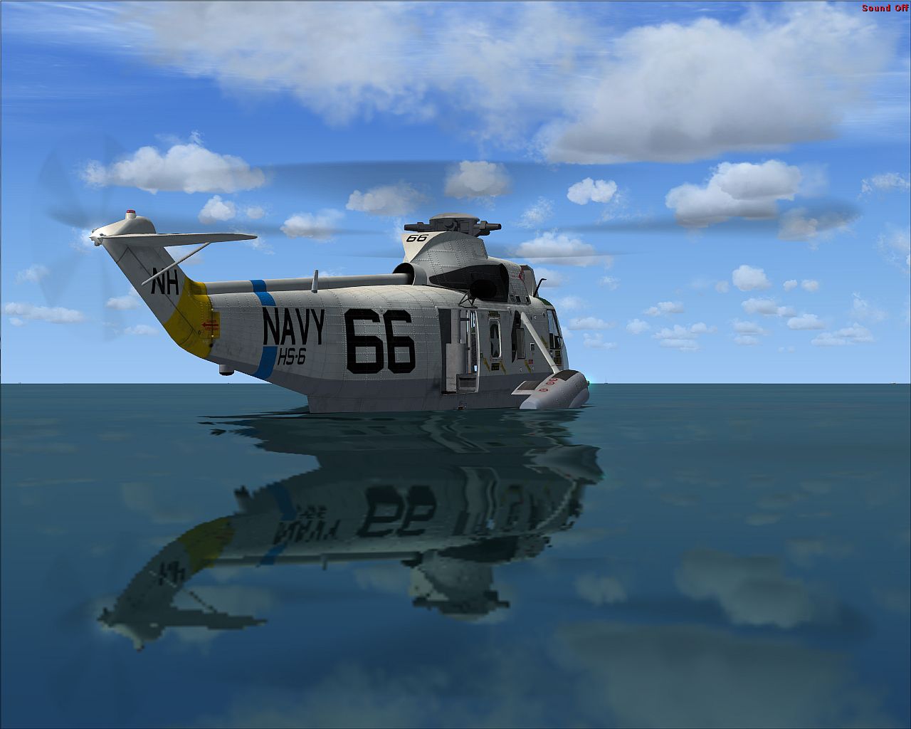 US Navy Sikorsky SH-3 Seaking HS-6 for FSX