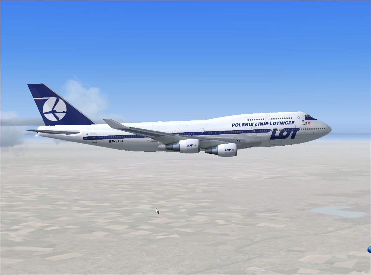 LOT Polish Airlines Boeing 747-400 SP-LEB for FS2004