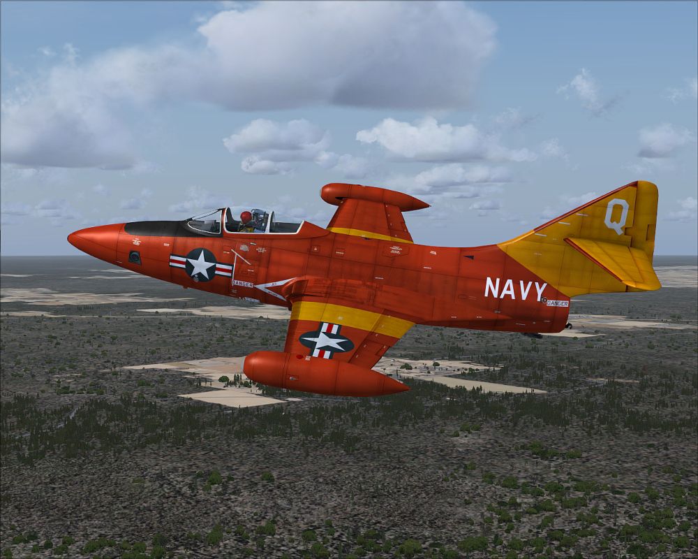 US Navy Grumman F9F Panther Drone for FSX