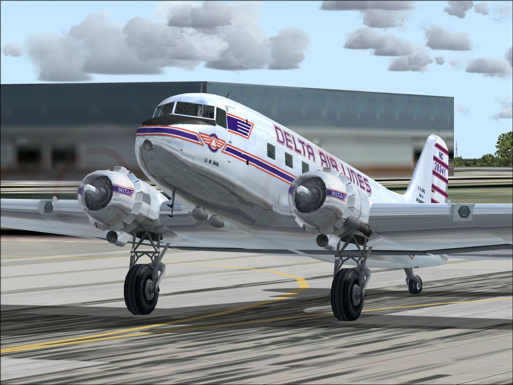 DC 3 Delta Ship 41 For FS2004