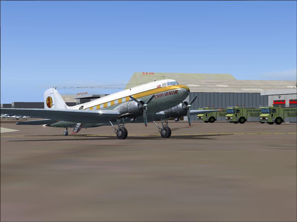 Caribair Douglas DC-3 Repaint for FS2004