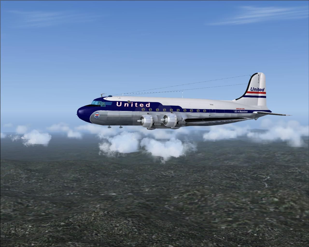 United Air Lines Douglas DC-4 N30048 for FS2004