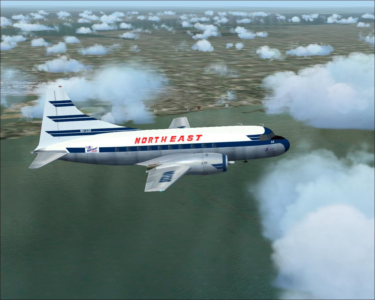 northeast convair 240 for fs2004