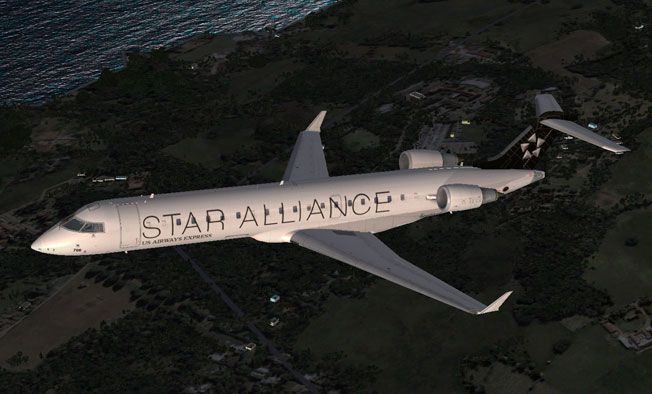 Us Airways Bombardier Crj 700 Star Alliance Livery For Fsx