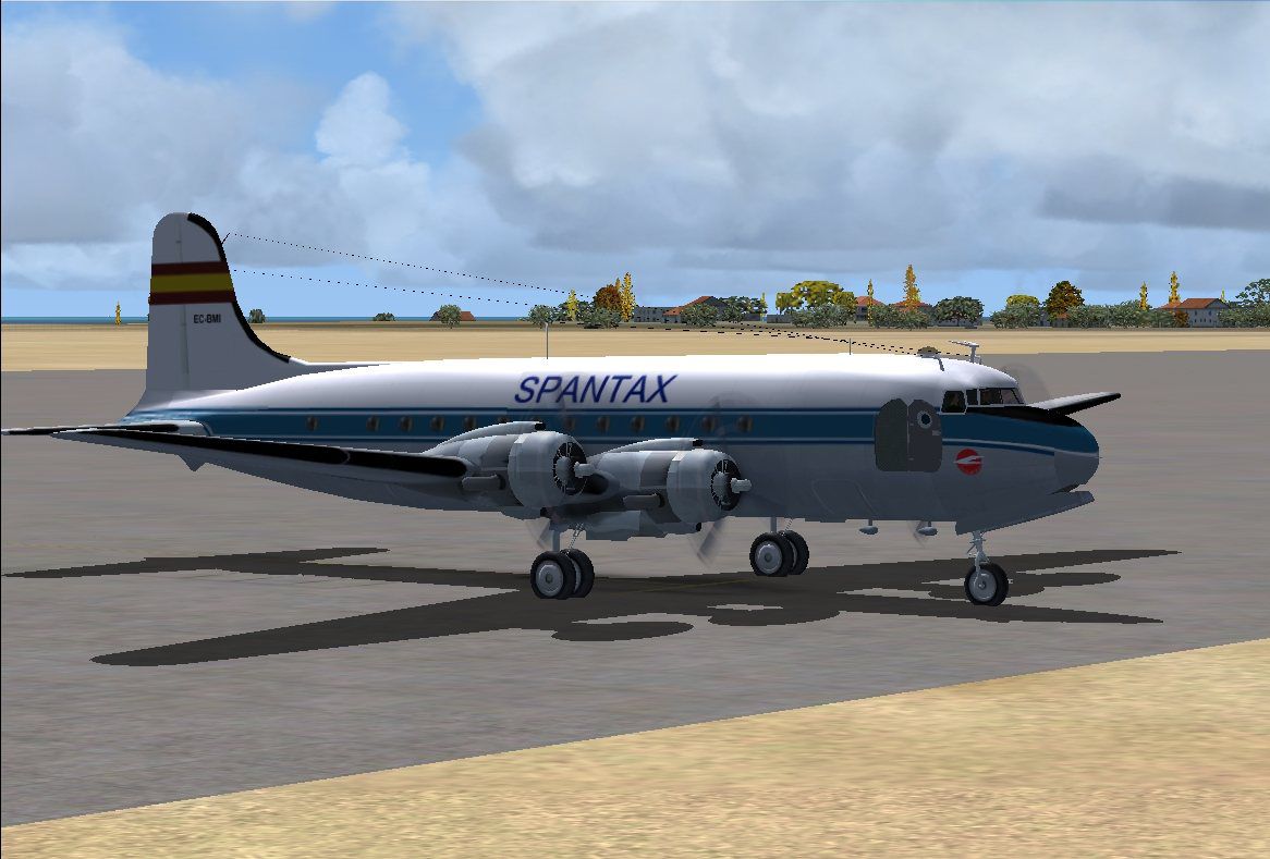 Spantax Douglas DC-4 54 for FSX