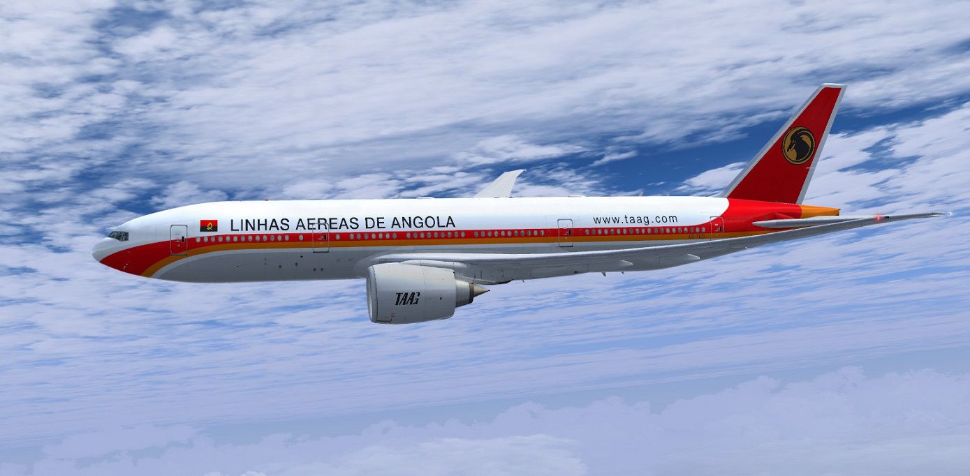 TAAG Angola Airlines Boeing 777-200LR for FSX