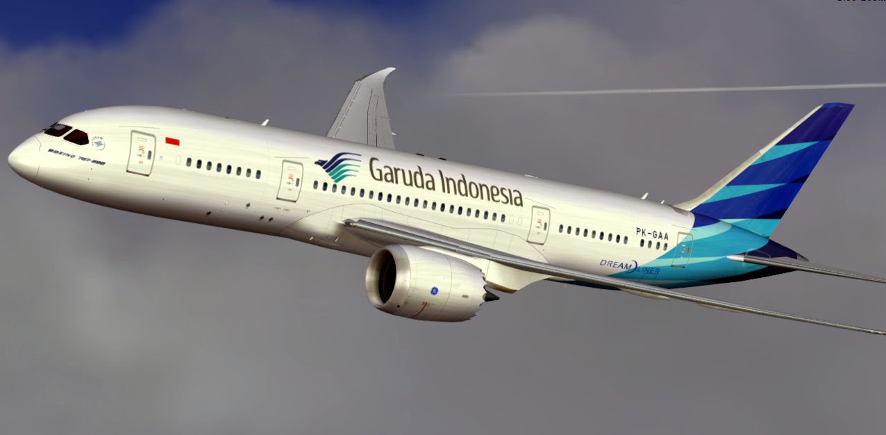  Pesawat Boeing  787 Garuda Indonesia