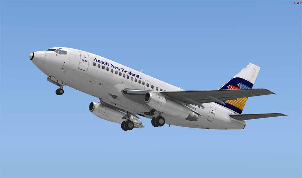 Ansett New Zealand Boeing 737-100 ZK-NEB for FSX