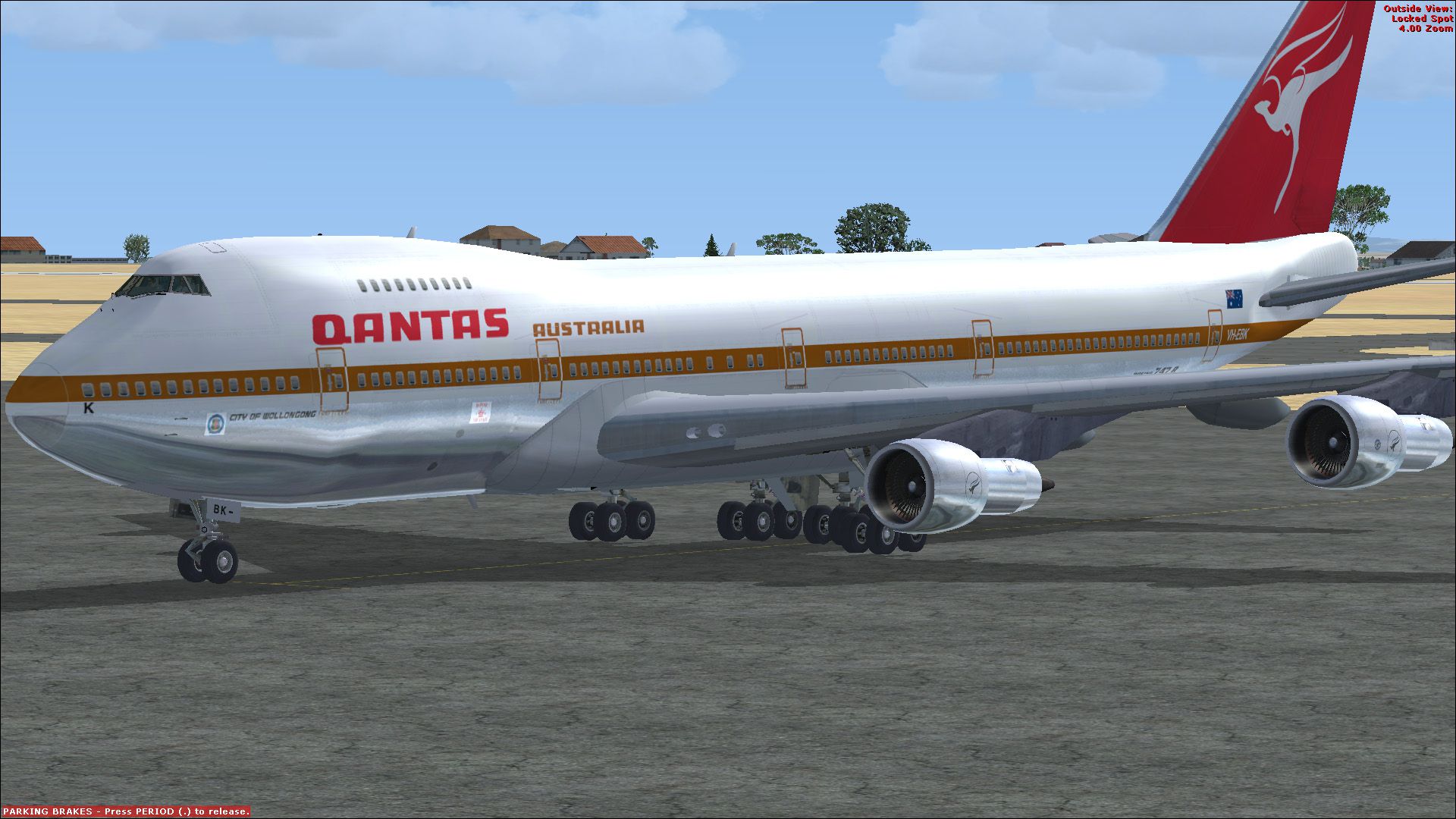 Qantas Boeing 747-200 VH-EBK for FSX
